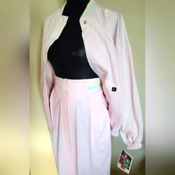80's Vintage NWT jacket+EUC Skirt 1980's country club Set size 8 made in Canada - Picture 1 of 11